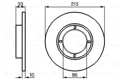 0 986 478 376 BOSCH Тормозной диск 0 986 478 376 BOSCH Тормозной диск