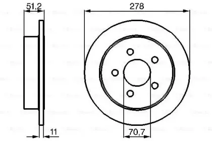 0 986 478 487 BOSCH Тормозной диск 0 986 478 487 BOSCH Тормозной диск