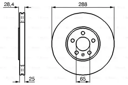 0 986 478 619 BOSCH Тормозной диск 0 986 478 619 BOSCH Тормозной диск