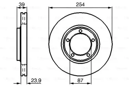 0 986 478 714 BOSCH Тормозной диск 0 986 478 714 BOSCH Тормозной диск