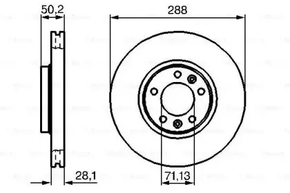 0 986 479 026 BOSCH Тормозной диск 0 986 479 026 BOSCH Тормозной диск