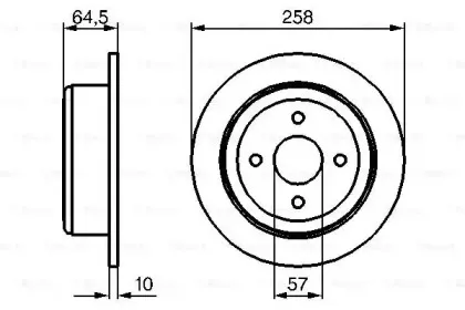 0 986 479 220 BOSCH Тормозной диск 0 986 479 220 BOSCH Тормозной диск