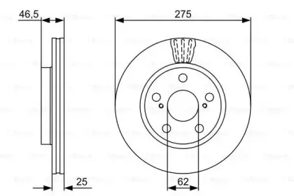 0 986 479 428 BOSCH Тормозной диск 0 986 479 428 BOSCH Тормозной диск