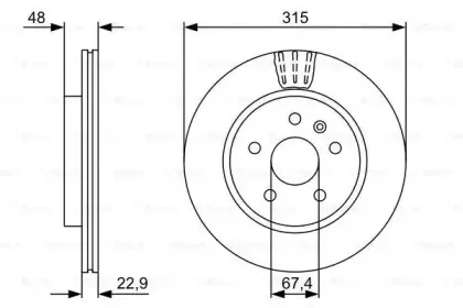 0 986 479 C71 BOSCH Тормозной диск 0 986 479 C71 BOSCH Тормозной диск