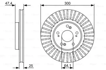 0 986 479 534 BOSCH Тормозной диск 0 986 479 534 BOSCH Тормозной диск