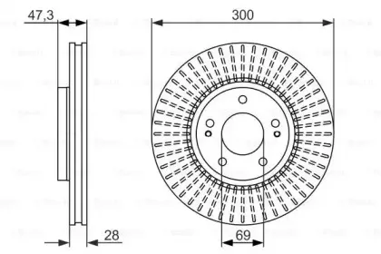 0 986 479 C51 BOSCH Тормозной диск 0 986 479 C51 BOSCH Тормозной диск