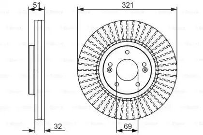0 986 479 692 BOSCH Тормозной диск 0 986 479 692 BOSCH Тормозной диск