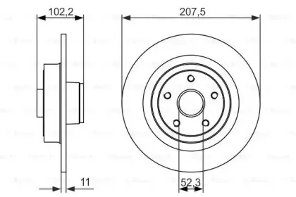 0 986 479 724 BOSCH Тормозной диск 0 986 479 724 BOSCH Тормозной диск