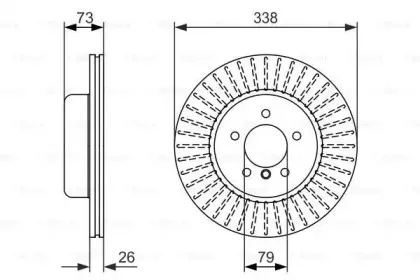 0 986 479 773 BOSCH Тормозной диск 0 986 479 773 BOSCH Тормозной диск