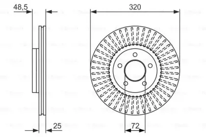 0 986 479 794 BOSCH Тормозной диск 0 986 479 794 BOSCH Тормозной диск
