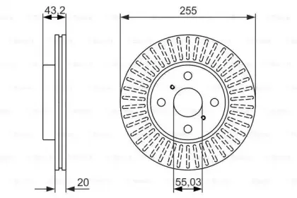 0 986 479 927 BOSCH Тормозной диск 0 986 479 927 BOSCH Тормозной диск