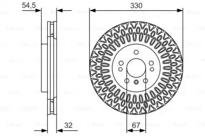 0 986 479 D08 BOSCH Тормозной диск 0 986 479 D08 BOSCH Тормозной диск