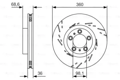 0 986 479 D22 BOSCH Тормозной диск 0 986 479 D22 BOSCH Тормозной диск