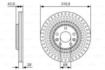 0 986 479 S94 BOSCH Тормозной диск 0 986 479 S94 BOSCH Тормозной диск