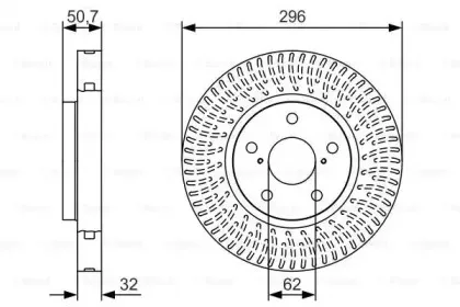 0 986 479 T37 BOSCH Тормозной диск 0 986 479 T37 BOSCH Тормозной диск