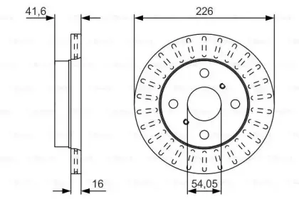 0 986 479 U52 BOSCH Тормозной диск 0 986 479 U52 BOSCH Тормозной диск