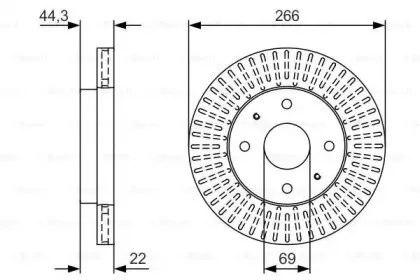 0 986 479 U86 BOSCH Тормозной диск 0 986 479 U86 BOSCH Тормозной диск