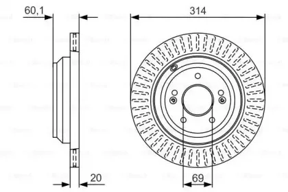 0 986 479 V11 BOSCH Тормозной диск 0 986 479 V11 BOSCH Тормозной диск