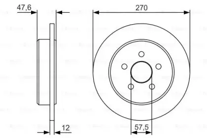 0 986 479 V43 BOSCH Тормозной диск 0 986 479 V43 BOSCH Тормозной диск