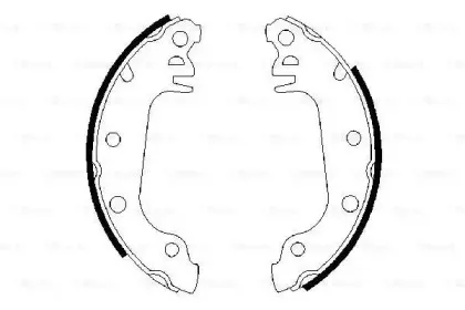 0 986 487 032 BOSCH Комплект тормозных колодок 0 986 487 032 BOSCH Комплект тормозных колодок