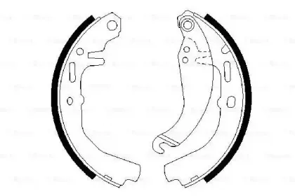 0 986 487 109 BOSCH Комплект тормозных колодок 0 986 487 109 BOSCH Комплект тормозных колодок