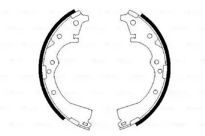 0 986 487 290 BOSCH Комплект тормозных колодок 0 986 487 290 BOSCH Комплект тормозных колодок
