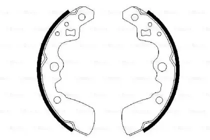 0 986 487 430 BOSCH Комплект тормозных колодок 0 986 487 430 BOSCH Комплект тормозных колодок