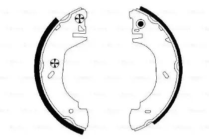 0 986 487 524 BOSCH Комплект тормозных колодок 0 986 487 524 BOSCH Комплект тормозных колодок