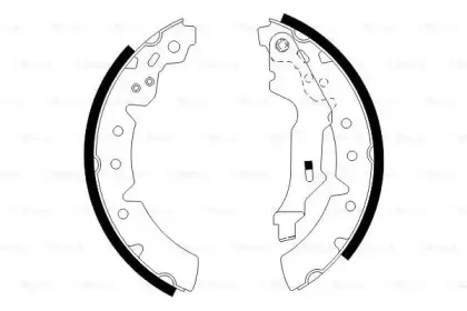 0 986 487 586 BOSCH Комплект тормозных колодок 0 986 487 586 BOSCH Комплект тормозных колодок