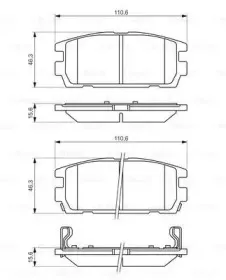 0 986 494 137 BOSCH Комплект тормозных колодок, дисковый тормоз 0 986 494 137 BOSCH Комплект тормозных колодок, дисковый тормоз