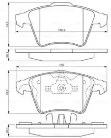 0986494202 BOSCH Комплект тормозных колодок, дисковый тормоз 0986494202 BOSCH Комплект тормозных колодок, дисковый тормоз