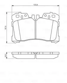 0 986 494 423 BOSCH Комплект тормозных колодок, дисковый тормоз 0 986 494 423 BOSCH Комплект тормозных колодок, дисковый тормоз