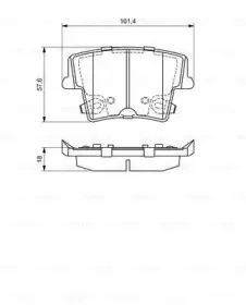 0 986 494 678 BOSCH Комплект тормозных колодок, дисковый тормоз 0 986 494 678 BOSCH Комплект тормозных колодок, дисковый тормоз
