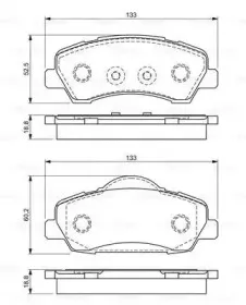 0 986 494 713 BOSCH Комплект тормозных колодок, дисковый тормоз 0 986 494 713 BOSCH Комплект тормозных колодок, дисковый тормоз