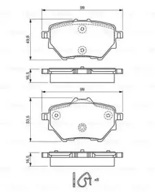0 986 494 716 BOSCH Комплект тормозных колодок, дисковый тормоз 0 986 494 716 BOSCH Комплект тормозных колодок, дисковый тормоз
