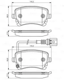 0 986 495 094 BOSCH Комплект тормозных колодок, дисковый тормоз 0 986 495 094 BOSCH Комплект тормозных колодок, дисковый тормоз