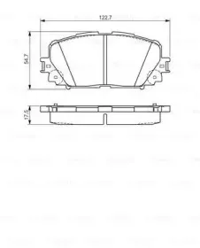 0 986 495 109 BOSCH Комплект тормозных колодок, дисковый тормоз 0 986 495 109 BOSCH Комплект тормозных колодок, дисковый тормоз