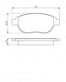 0 986 495 225 BOSCH Комплект тормозных колодок, дисковый тормоз 0 986 495 225 BOSCH Комплект тормозных колодок, дисковый тормоз