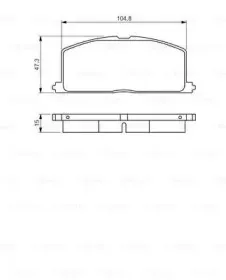0 986 495 234 BOSCH Комплект тормозных колодок, дисковый тормоз 0 986 495 234 BOSCH Комплект тормозных колодок, дисковый тормоз