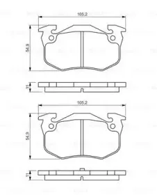 0 986 495 236 BOSCH Комплект тормозных колодок, дисковый тормоз 0 986 495 236 BOSCH Комплект тормозных колодок, дисковый тормоз