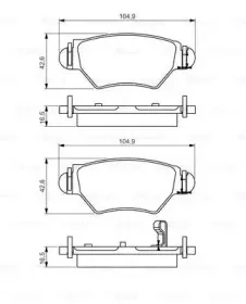 0 986 495 250 BOSCH Комплект тормозных колодок, дисковый тормоз 0 986 495 250 BOSCH Комплект тормозных колодок, дисковый тормоз