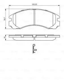 0 986 495 252 BOSCH Комплект тормозных колодок, дисковый тормоз 0 986 495 252 BOSCH Комплект тормозных колодок, дисковый тормоз