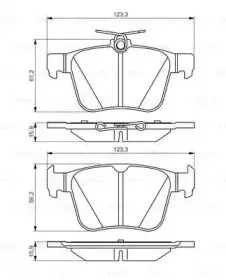 0 986 495 346 BOSCH Комплект тормозных колодок, дисковый тормоз 0 986 495 346 BOSCH Комплект тормозных колодок, дисковый тормоз