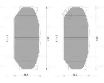 0 986 AB2 402 BOSCH Комплект тормозных колодок, дисковый тормоз 0 986 AB2 402 BOSCH Комплект тормозных колодок, дисковый тормоз