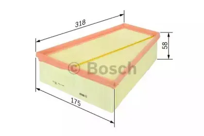 1 457 433 543 BOSCH Воздушный фильтр 1 457 433 543 BOSCH Воздушный фильтр