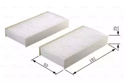 1 987 432 167 BOSCH Фильтр, воздух во внутренном пространстве 1 987 432 167 BOSCH Фильтр, воздух во внутренном пространстве