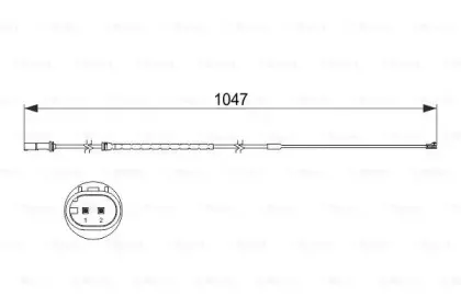 1 987 473 512 BOSCH Сигнализатор, износ тормозных колодок 1 987 473 512 BOSCH Сигнализатор, износ тормозных колодок
