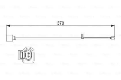 1987473534 BOSCH Сигнализатор, износ тормозных колодок 1987473534 BOSCH Сигнализатор, износ тормозных колодок