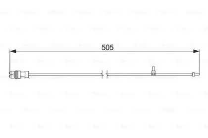 1 987 474 593 BOSCH Сигнализатор, износ тормозных колодок 1 987 474 593 BOSCH Сигнализатор, износ тормозных колодок