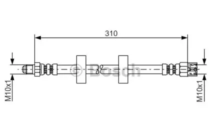 1 987 476 217 BOSCH Тормозной шланг 1 987 476 217 BOSCH Тормозной шланг
